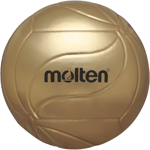 Molten Fan-/Unterschriftenball in Gold mit Volleyballoptik