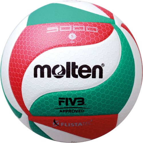 Molten Volleyball V5M5000-DE Top Wettspielball FIVB DVV1 Gr. 5 Vorderansicht