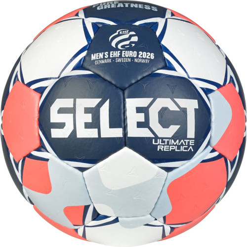 SELECT Handball Ultimate Replica EHF Euro Men v26 blau/rot Gr. 0, 1, 2, 3 Vorderseite