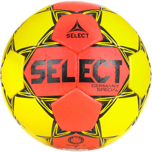 Preview: SELECT Handball Germany Special Trainingsball gelb/rot v26 Gr. 0, 1, 2, 3