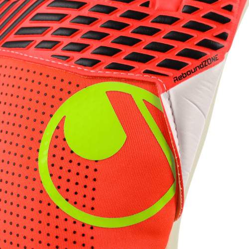 Preview: Uhlsport Torwarthandschuhe FM ZNE Absolutgrip HN fluo rot/weiß/fluo gelb Gr. 7 - 12