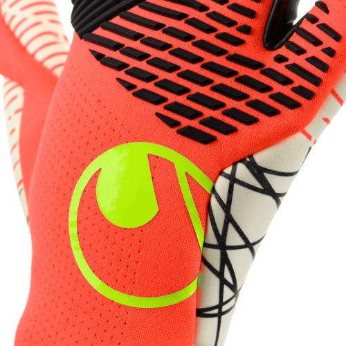 Preview: Uhlsport Torwarthandschuhe FM ZNE Ultragrip HN fluo rot/weiß/fluo gelb Gr. 7 - 12