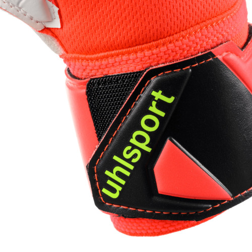Uhlsport Torwarthandschuhe FM ZNE Supersoft fluo rot/weiß/fluo gelb Gr. 6 - 11