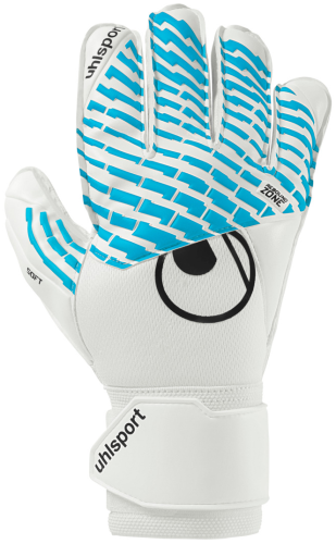 Uhlsport Torwarthandschuhe FM Cybertec Soft Pro weiß/cyberblau/schwarz