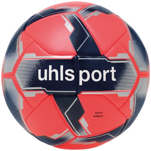 Uhlsport Fußball Match Addglue Spielball fluo rot/marine/silber Gr. 5