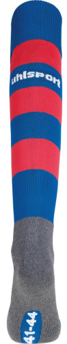Uhlsport Team Pro Essential Stripe Stutzenstrumpf azurblau/rot Gr. 28 - 47