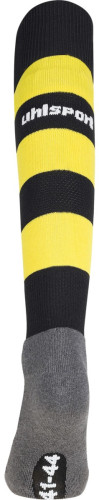 Uhlsport Team Pro Essential Stripe Stutzenstrumpf schwarz/limonengelb Gr. 28 - 47