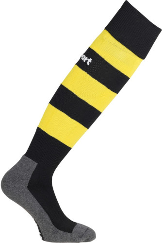Uhlsport Team Pro Essential Stripe Stutzenstrumpf schwarz/limonengelb Gr. 28 - 47