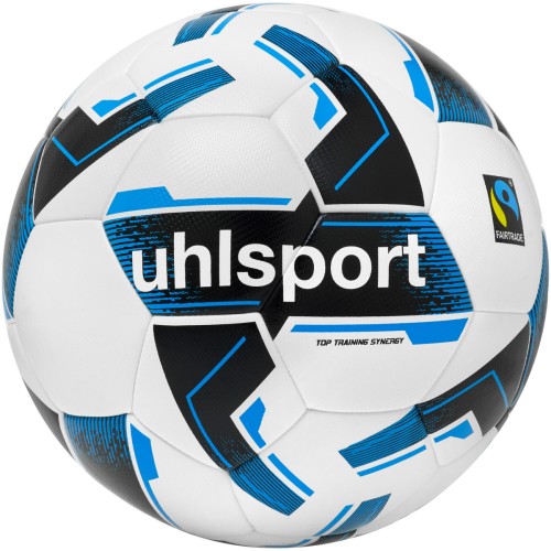 Uhlsport Fußball Top Training Synergy Fairtrade weiß/schwarz/blau Gr. 5