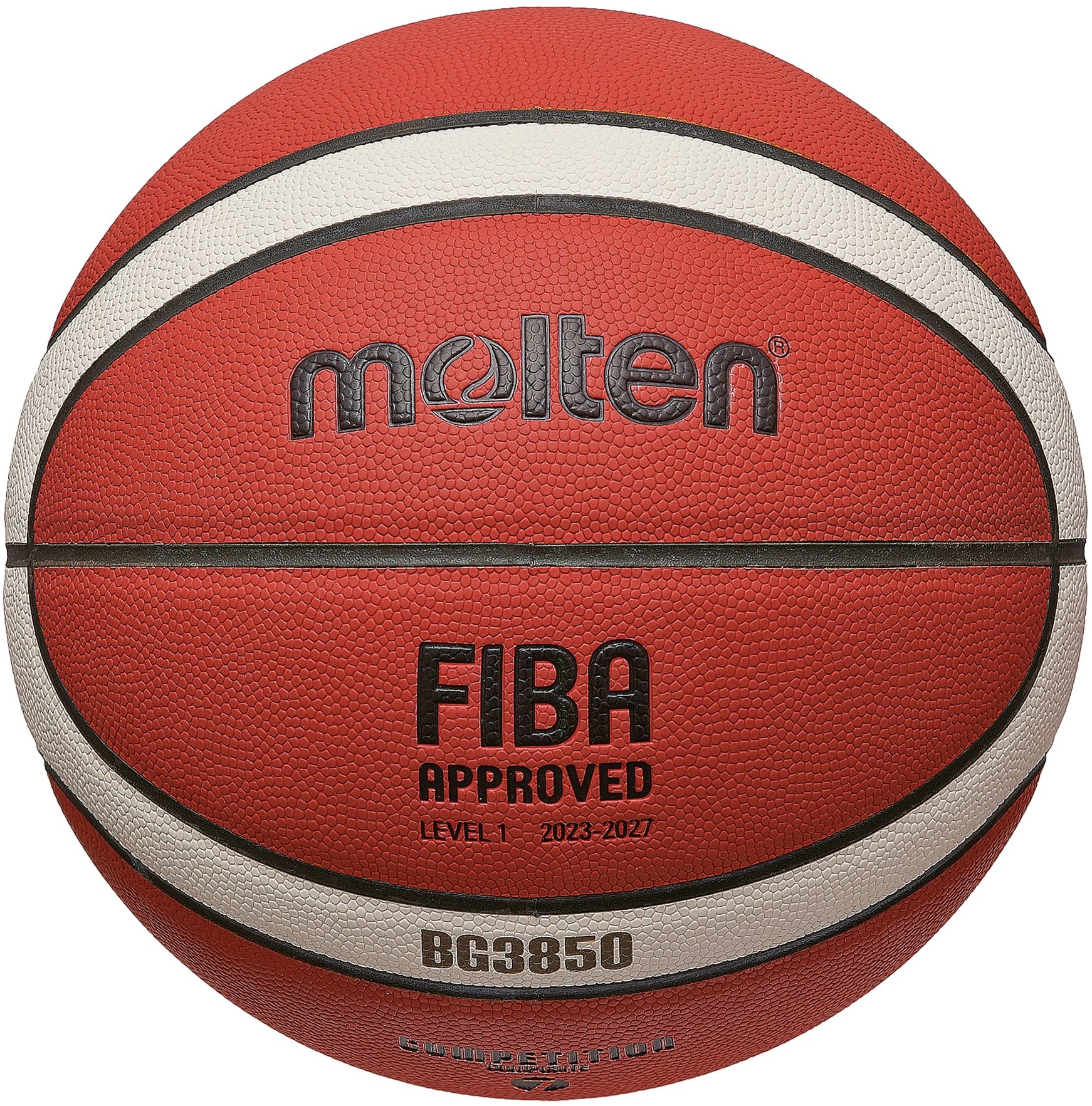 Ballon De Basket Molten BG3850 - Homologué FIBA - Taille 6 Ou 7 - Pour Entraînement Et Compétition