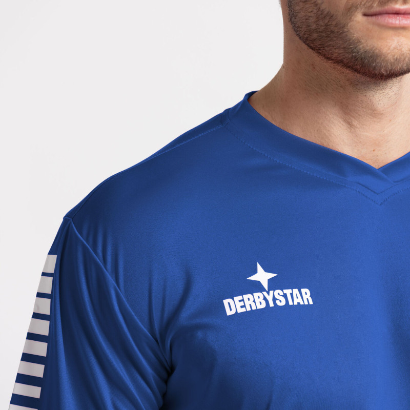 Derbystar Fußball Trikot Contra Kurzarm blau/weiß Gr. 116 - 3XL Derbystar Fußball Trikot Contra Kurzarm blau/weiß Gr. 116 - 3XL