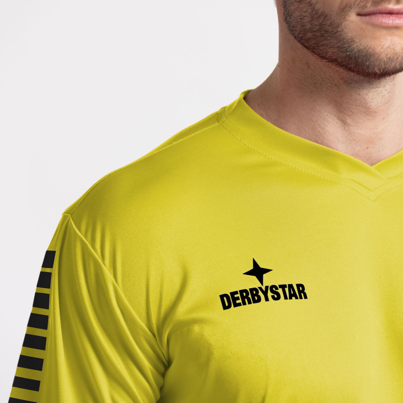 Derbystar Fußball Trikot Contra Kurzarm gelb/schwarz Gr. 116 - 3XL Derbystar Fußball Trikot Contra Kurzarm gelb/schwarz Gr. 116 - 3XL