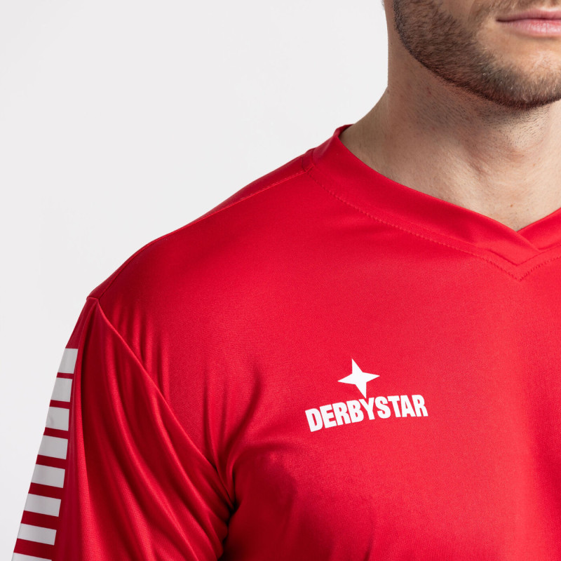 Derbystar Fußball Trikot Contra Kurzarm rot/weiß Gr. 116 - 3XL Derbystar Fußball Trikot Contra Kurzarm rot/weiß Gr. 116 - 3XL