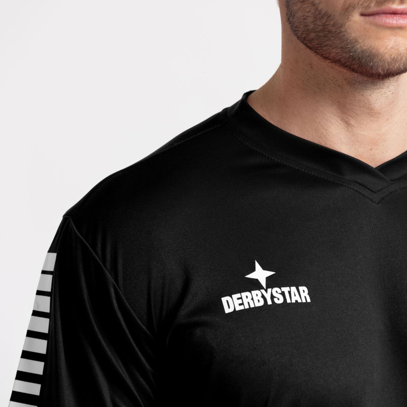 Derbystar Fußball Trikot Contra Kurzarm schwarz/weiß Gr. 116 - 3XL Derbystar Fußball Trikot Contra Kurzarm schwarz/weiß Gr. 116 - 3XL