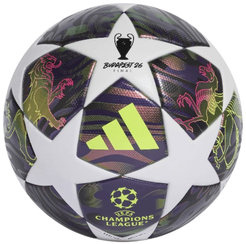 Adidas Fußball UCL UEFA Champions League Final League dark purple/white/solar yellow Gr. 5