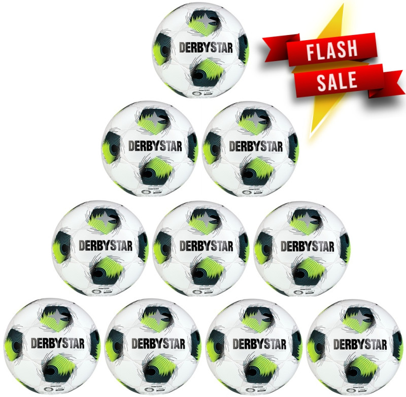 DERBYSTAR Fußball Brillant TT DB v26 weiß/grün/gelb Gr. 5