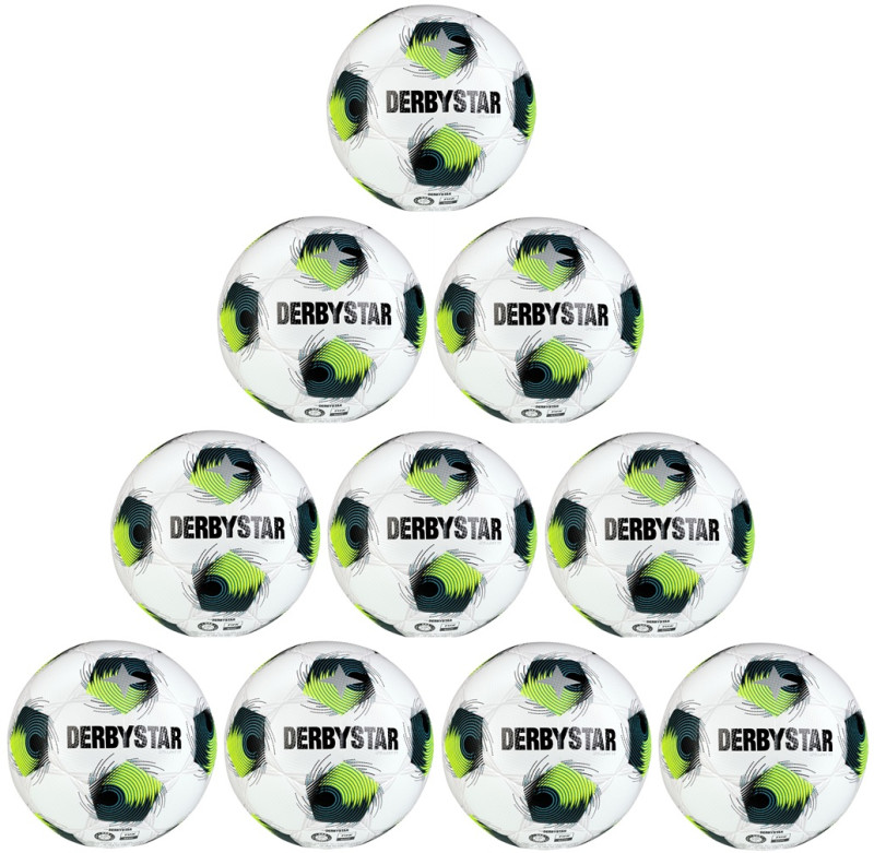 DERBYSTAR Fußball Brillant TT DB v26 weiß/grün/gelb Gr. 5