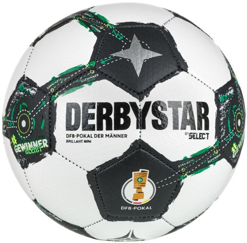 DERBYSTAR DFB-Pokal Brillant Mini v25 2025/2026 Fußball Gr. 1 Rückseite DERBYSTAR DFB-Pokal Brillant Mini v25 2025/2026 Fußball Gr. 1 Rückseite