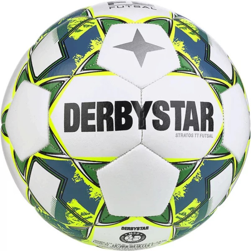 DERBYSTAR Futsal Ball Stratos TT weiß/gelb/blau