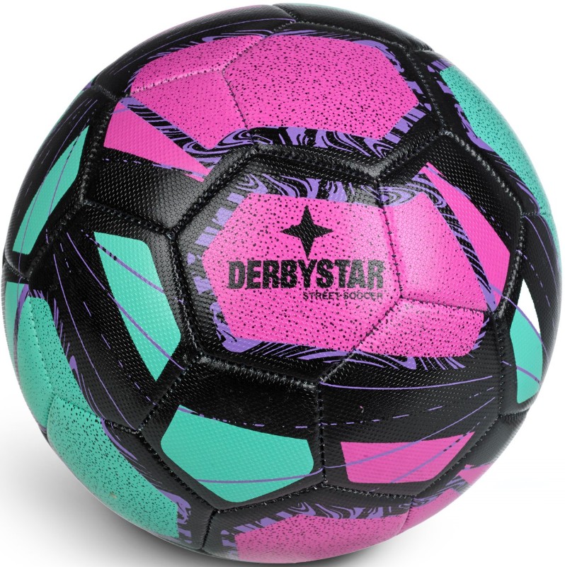 DERBYSTAR Fußball Street Soccer grün/pink/schwarz v23 Gr. 5 Front