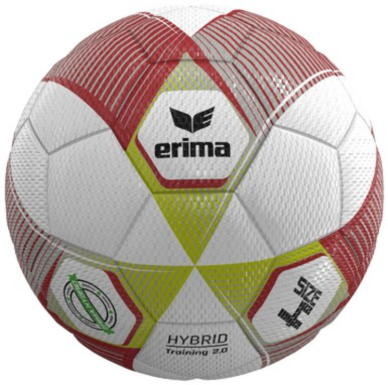 Erima Fußball Hybrid Training 2.0 metallic red/silver/lime Gr. 4