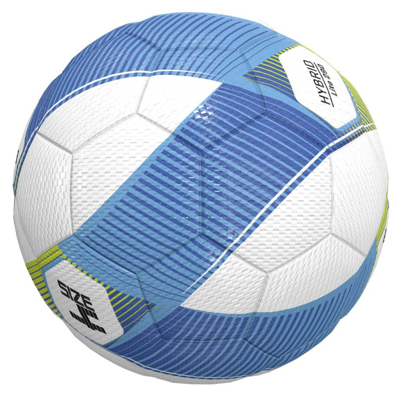 10er Ballpaket / Ballset Erima Fußball Hybrid Lite 290g curacao/lime Gr. 4
