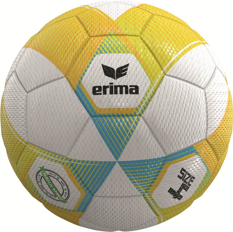 10er Ballpaket / Ballset Erima Fußball Hybrid Lite 350g yellow/curacao Gr. 4