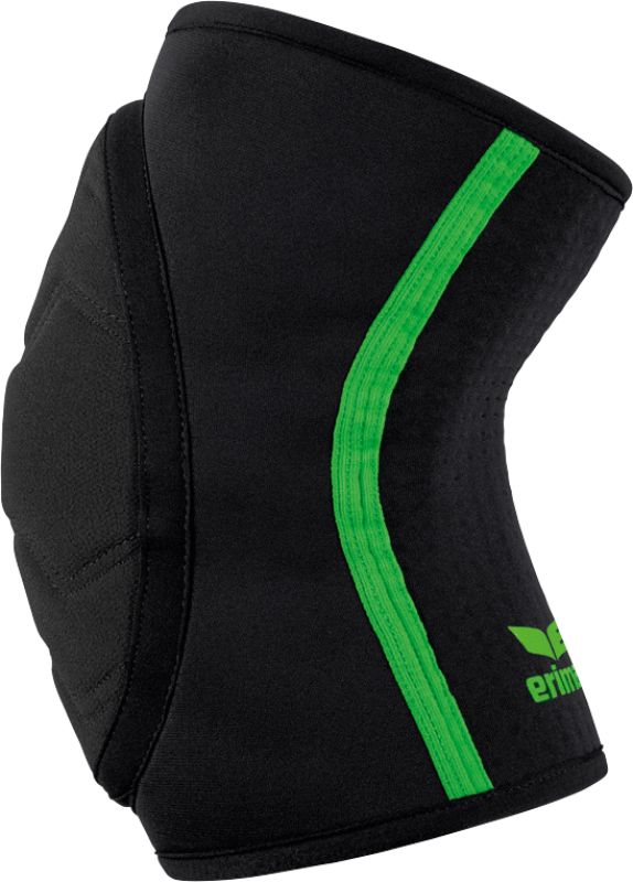 Erima gepolsterte Knieschoner schwarz/grün Gr. S, M, L, XL