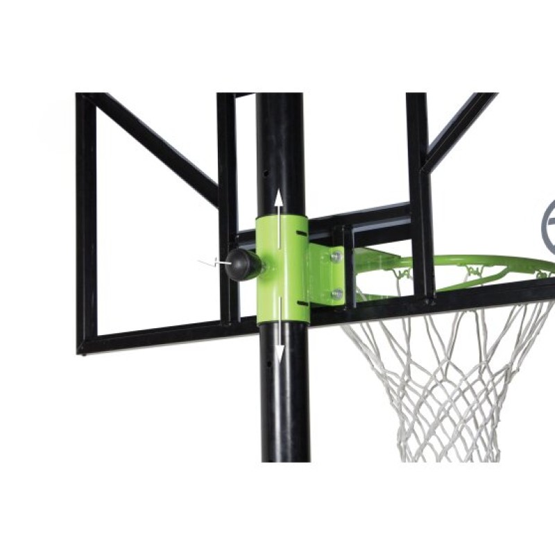 EXIT Comet mobiler Basketballkorb. höhenverstellbar. grün/schwarz