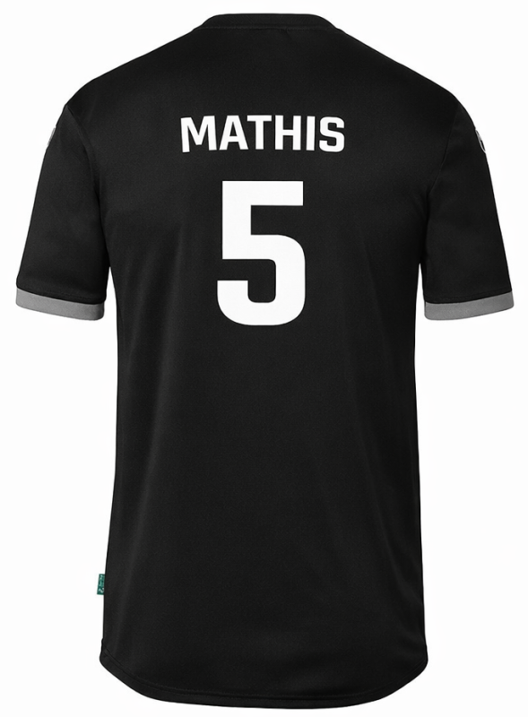 Geburtstagstrikot für Kinder mit Rückennummer + Name Gr. 116 - 164