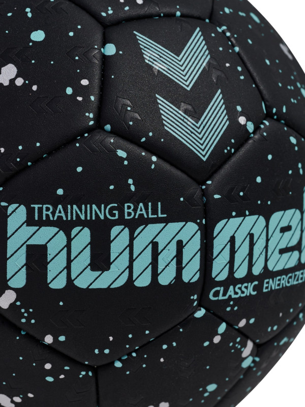 Hummel Handball Classic Energizer Blaze schwarz/hellblau Gr. 3 Nahaufnahme