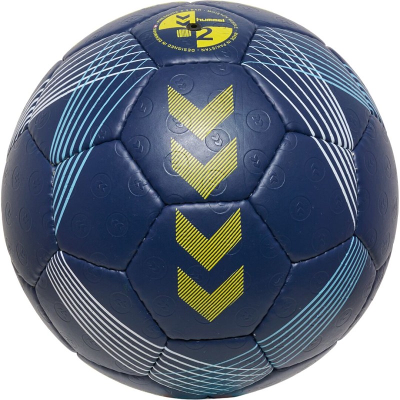 Hummel Handball IHF Wettspielball Concept Pro blau/gelb Gr. 2, 3 Rückseite