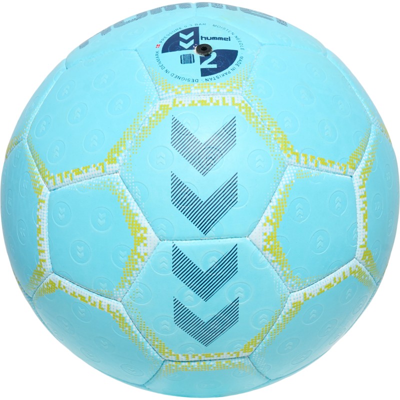 Hummel Handball Trainingsball Energizer hellblau/weiß/gelb Gr. 0, 1, 2, 3 Rückansicht