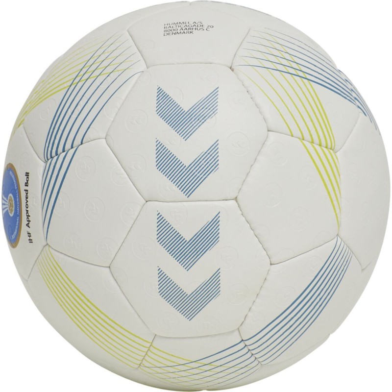 Hummel Handball Wettspielball Storm Pro 2.0 High Performance Hybrid hellgrau/blau Rückansicht