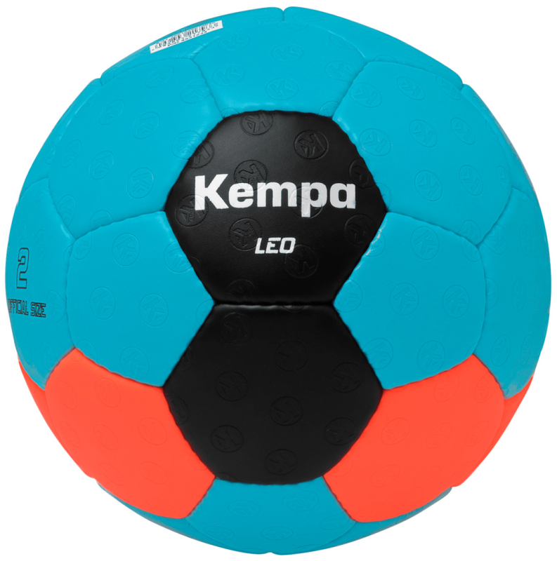 10er Ballpaket / Ballset Kempa Handball LEO ice grau/schwarz/fluo rot Gr. 0, 1, 2, 3