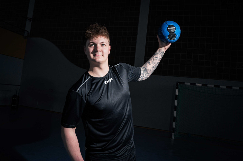 10er Ballpaket / Ballset Kempa Handball LEO kempablau/schwarz Gr. 0, 1, 2, 3