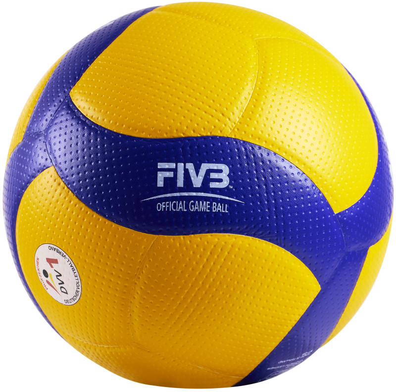 Mikasa Volleyball V200W-DVV1 VBL Bundesliga gelb/blau Gr. 5