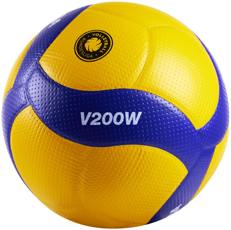 Mikasa Volleyball V200W-DVV1 VBL Bundesliga gelb/blau Gr. 5