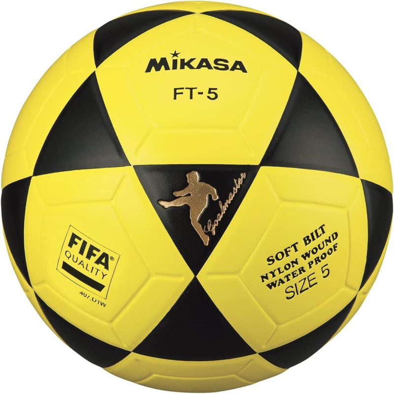 Mikasa FT-5-BKY DFV FIFA Footvolleyball schwarz/gelb Gr. 5