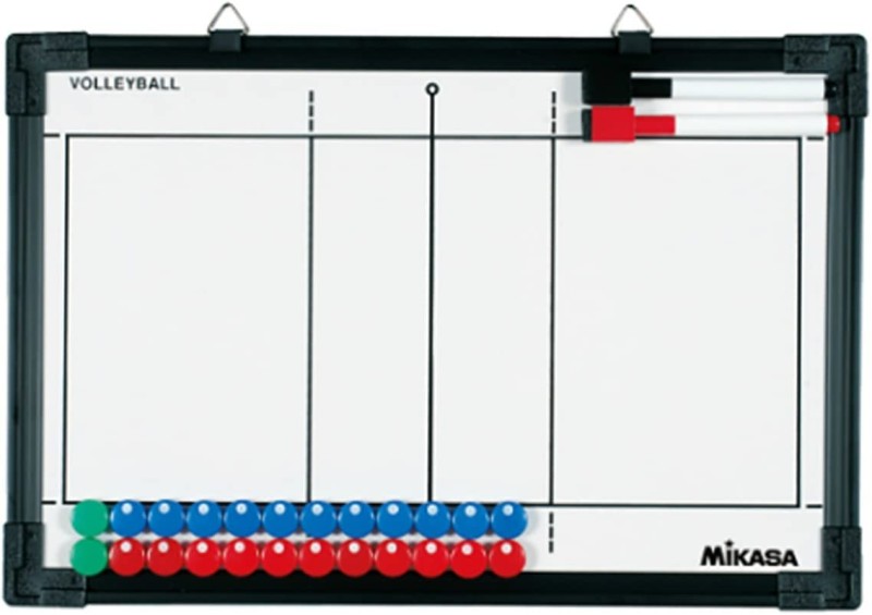 Mikasa Taktikboard SB-V Volleyball mit Pins, Stifte und Tasche
