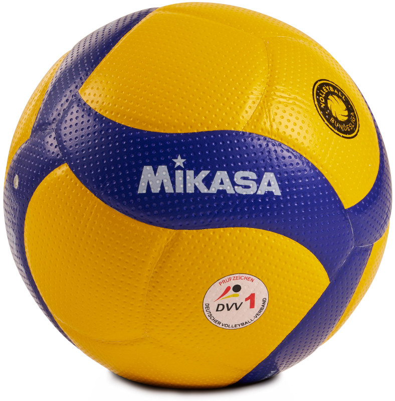 Mikasa Volleyball V300W-DVV1 Bundesliga gelb/blau Gr. 5