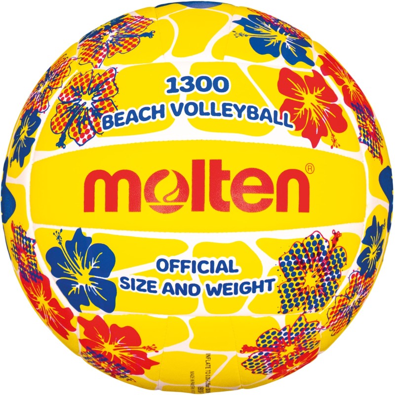 Molten Beachvolleyball V5B1300-FY Blumen/gelb Gr. 5
