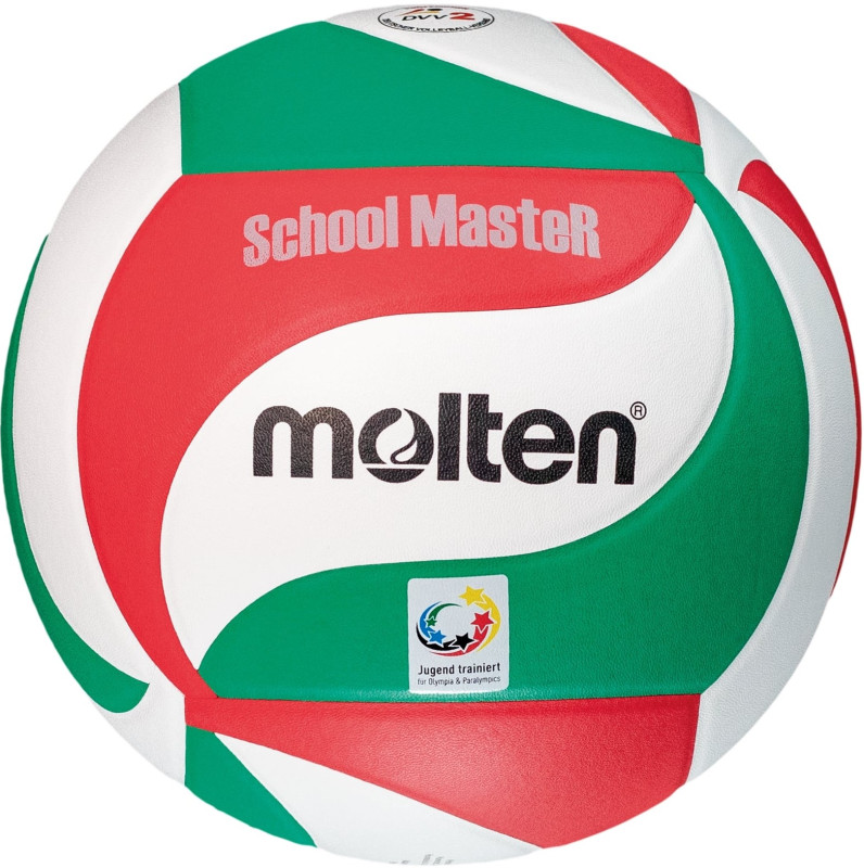 Molten Volleyball V5M-SM School MasteR DVV2 weiß/grün/rot Gr. 5
