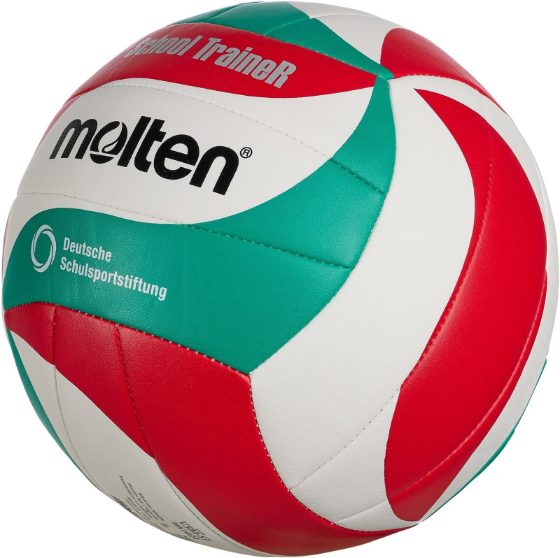 Molten Volleyball V5M-ST School Trainer weiß/grün/rot Gr. 5 Seitenansicht Molten Volleyball V5M-ST School Trainer weiß/grün/rot Gr. 5 Seitenansicht
