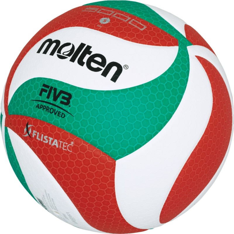 Molten Volleyball V5M5000-DE Top Wettspielball FIVB DVV1 Gr. 5 Seitenansicht