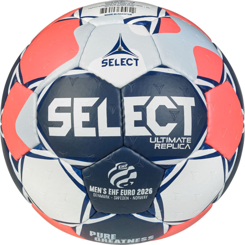 SELECT Handball Ultimate Replica EHF Euro Men v26 blau/rot Gr. 0, 1, 2, 3 Rückseite SELECT Handball Ultimate Replica EHF Euro Men v26 blau/rot Gr. 0, 1, 2, 3 Rückseite