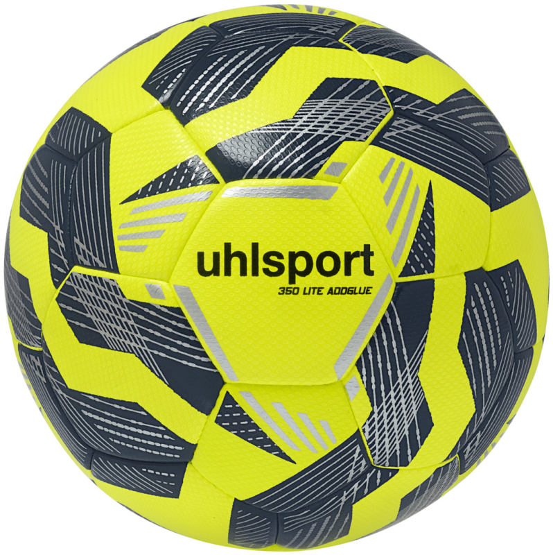 Uhlsport Fußball 350 Lite Addglue fluo gelb/marine/silber V25 Gr. 4, 5