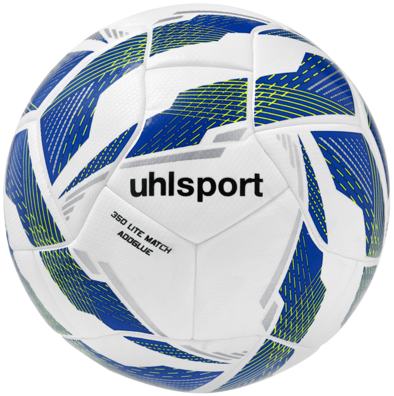 10er Ballpaket / Ballset Uhlsport Fußball 350 Lite Match Addglue weiß/royal/fluo gelb V26 Gr. 4, 5