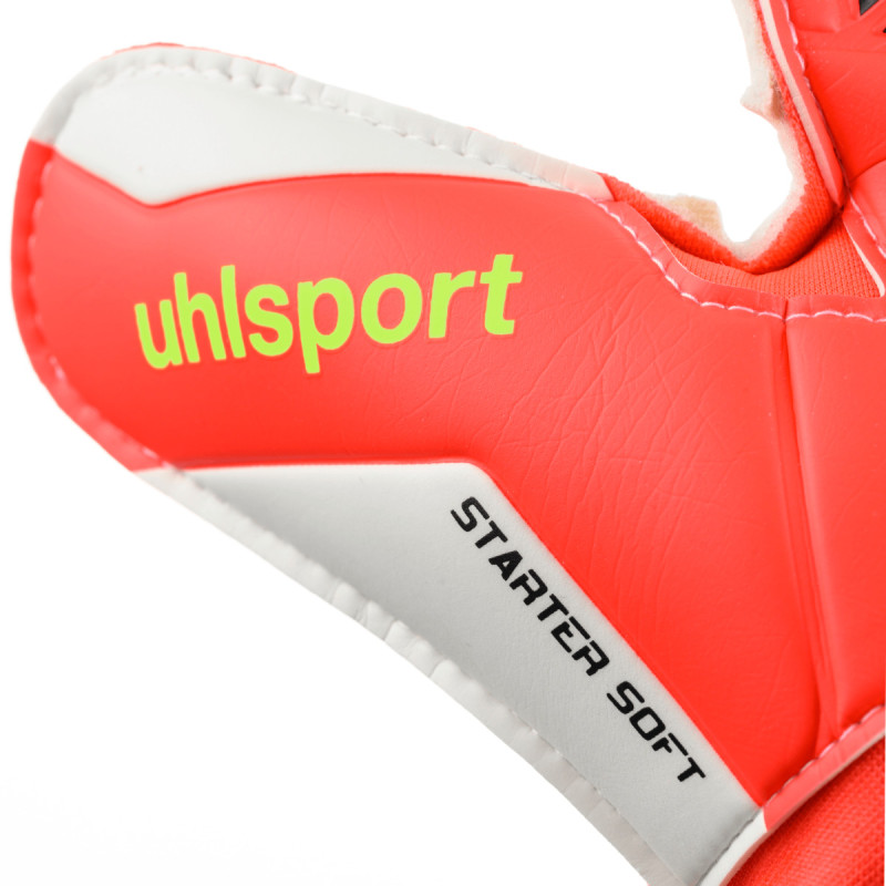 Uhlsport Torwarthandschuhe FM ZNE Starter Soft fluo rot/weiß/fluo gelb Gr. 2 - 11