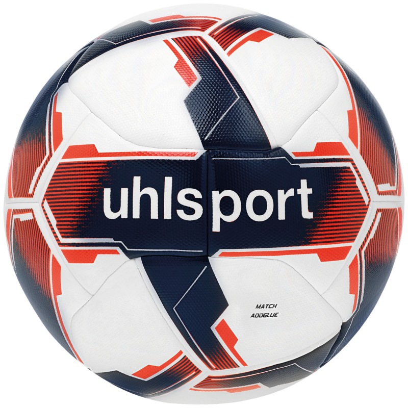 Uhlsport Fußball Match Addglue Spielball weiß/marine/fluo rot Gr. 5
